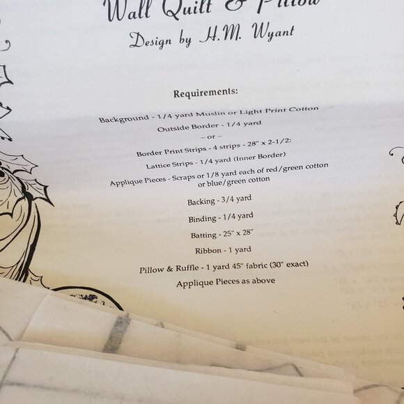 Quilt Pattern Lot 15 Christmas Wall Hanging Cardholder Table Runner Radley House - Picture 13 of 16